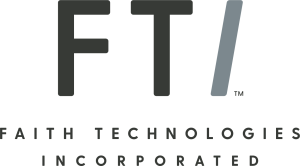 FTI Logo Logo of a technology corporation featuring the word "RAFT" in bold letters, emphasizing innovation and modern design.